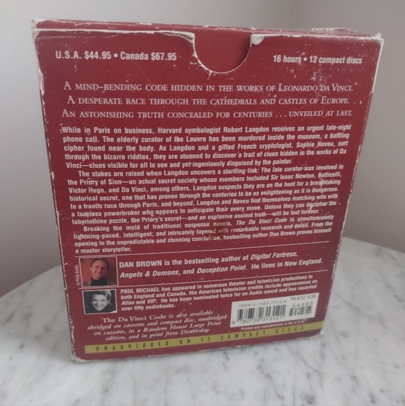 The Da Vinci Code Audio Book - Picture 4 of 4
